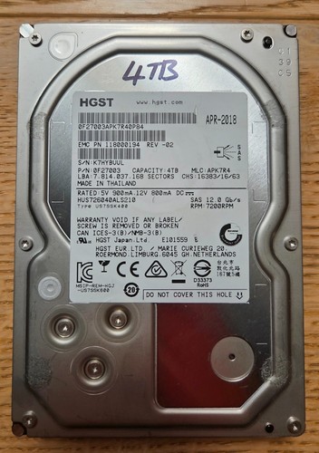 Hitachi 4tb sas server - hitachi,
