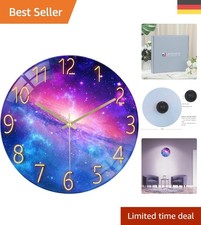 Elegante Wanduhr 30cm aus Glas