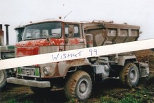 2 Oldtimer-Fotos DDR VEB Autobahnbau IFA LKW L 60 Kalkstreuer