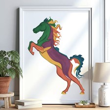 Pferd Tier v1 Schablone Malen