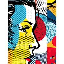 Modern Abstract Woman Face in