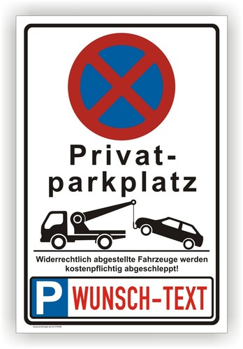Privatparkplatz wunsch text - privatparkplatz, wunsch-text