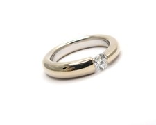 SPANNRING WEISSGOLD 750 BRILLANT 0,33 CT BREITE 4,4 MM GR. 56 JG 950100540300012