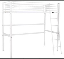 Stilvolles Metall-Hochbett 140