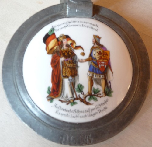Zinndeckel mit