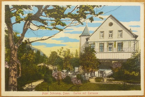 Hotel schramm daun 1910 - ak,