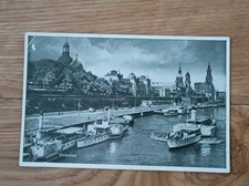 Alte AK /antike Postkarte von Dresden mit Schaufelraddampfer "Bastei" Feldpost !