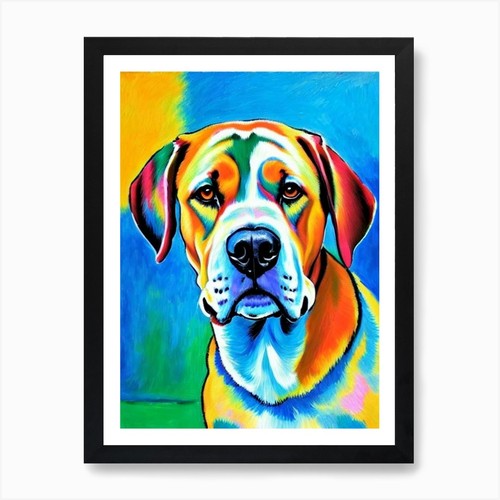 Boerboel fauvist stil - boerboel, hund