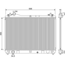 Valeo 701243 Kühler