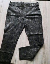 ..Leggings braun mit Leoprint