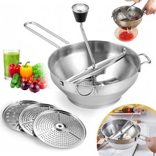 Passiermühle Edelstahl mit 3