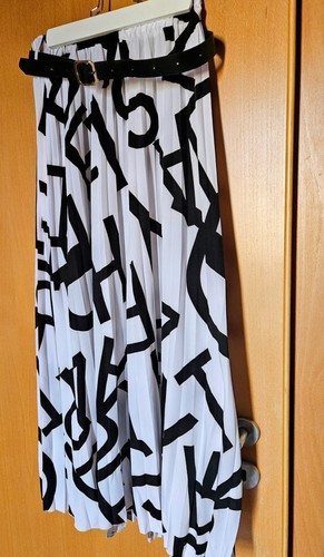 Damenrock schwarz weiss mit - damenrock,,