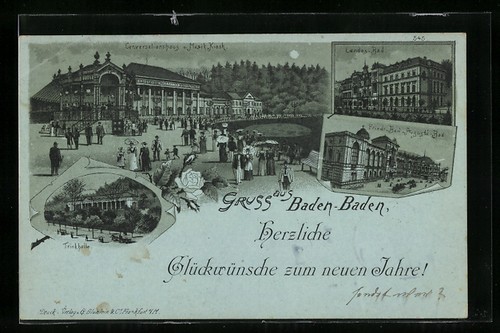 Lithographie baden - lithographie, baden-baden