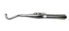 28mm Moped Auspuff Chrom m