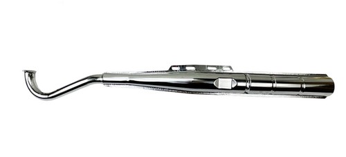 28mm moped auspuff chrom - 28mm,