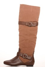 Killah by Miss Sixty Zavie warme gefütterte Damen Overknee Stiefel braun NEU