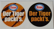 Werbe-Aufkleber ESSO Der Tiger