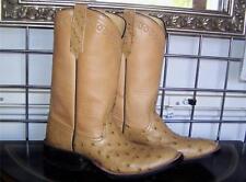 Rios Of Mercedes Antik Sattel Full Quill Ostrich Cowboy Stiefel Men 6 B Damen 7