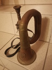 Altes antikes Posthorn mit Reichsadler