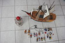 Konvolut PLAYMOBIL Schiff Piratenschiff und Leuchtturm
