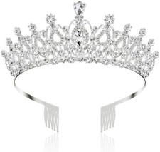 Kristall Tiara Brautkrone für