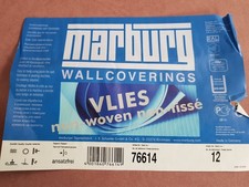 12 x Vliestapete marburg,  Uni Struktur Country, Tapete