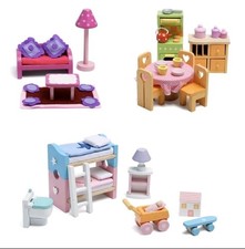 Puppenhaus Holzmöbel Deluxe Set von Le Toy Van. Gute Auswahl. 1:12 3+
