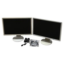 2 Stk. Konvolut NEC EA244WMi 1920x1200 Office Monitor Lautsprecher (vergilbt)