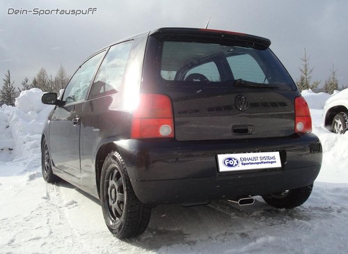 Fox sportauspuff mittig - fox, vw