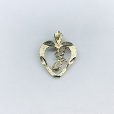 10k Gelbgold Buchstabe G