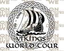 Aufkleber "Viking World Tour" Autoaufkleber, Wikinger, Viking (1319)