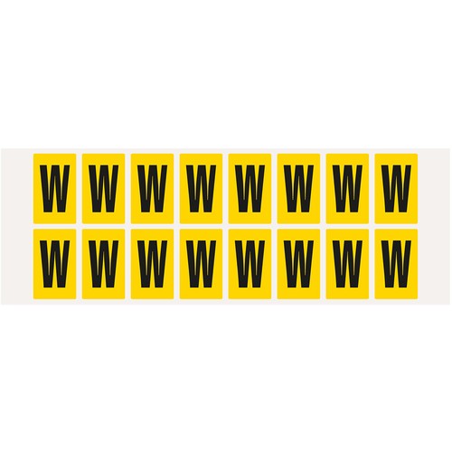 Aufkleber buchstabe - buchstabe, w