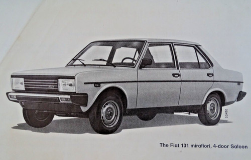 Vintage 1979 fiat 131 - vintage,