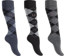 Neu3 paar Damen Kniestrümpfe Mädchen Thermo Reitstrümpfe  Kniestrumpf Reitsocken