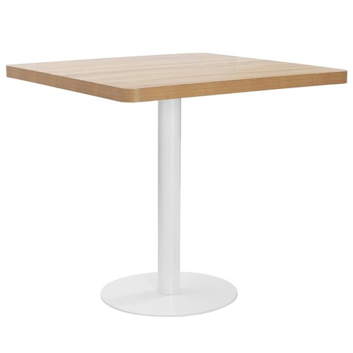 Bistrotisch hellbraun 80x80 - hellbraun, cm