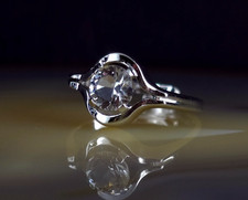 Ring silber 835 bergkristall - ring,