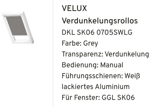 Velux verdunkelungsrollo dkl - velux,