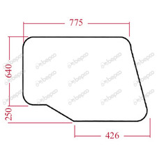 Türscheibe für Case IH/International Harvester 1056XL 1255 1455XL 3220 3230 421
