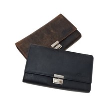 Wildleder Bedienungsgeldbeutel Geldtasche Portemonnaie Visitenkarten Geldbörse