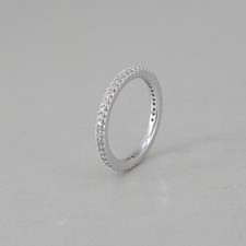 Memoire Ring in 750/18k Weissgold 41 Brillanten 0,33ct TW/si  Gr. 53  Neu
