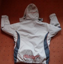 EX10 Skihose& Jacke, Gummizug& Hosenträgern, anthrazit, orange, beige XL/176