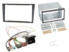 Einbauset Doppel DIN Autoradio für Opel Combo C Meriva Corsa C Tigra ab 2005 gra