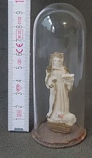 Glassturz antike marienstatue - glassturz,