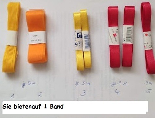 Geschenkband rot 1cm 3m - geschenkband,