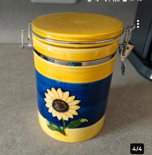 Keramik vorratsdose mit - 1,