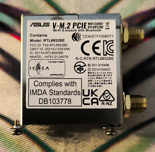 Asus pcie wifi - v-m.2,