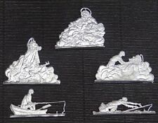 5x Zinnfigur Flachfigur Klio