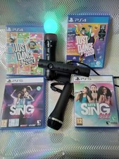 Ps5 Let's Sing 2022+23 1 Mikrofon +ps4 Just Dance 2020+21 + Ps4 Kamera + Ps4 Move 