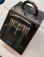 antiker Kohlenkasten Brikettkasten Kohlenfrosch Aschekasten Jugendstil HOLZ