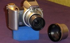 Minolta DIMAGE Z1  3.2 MP 10 x Zoom Digital Kamera, Bridge-Kamera,  Silber